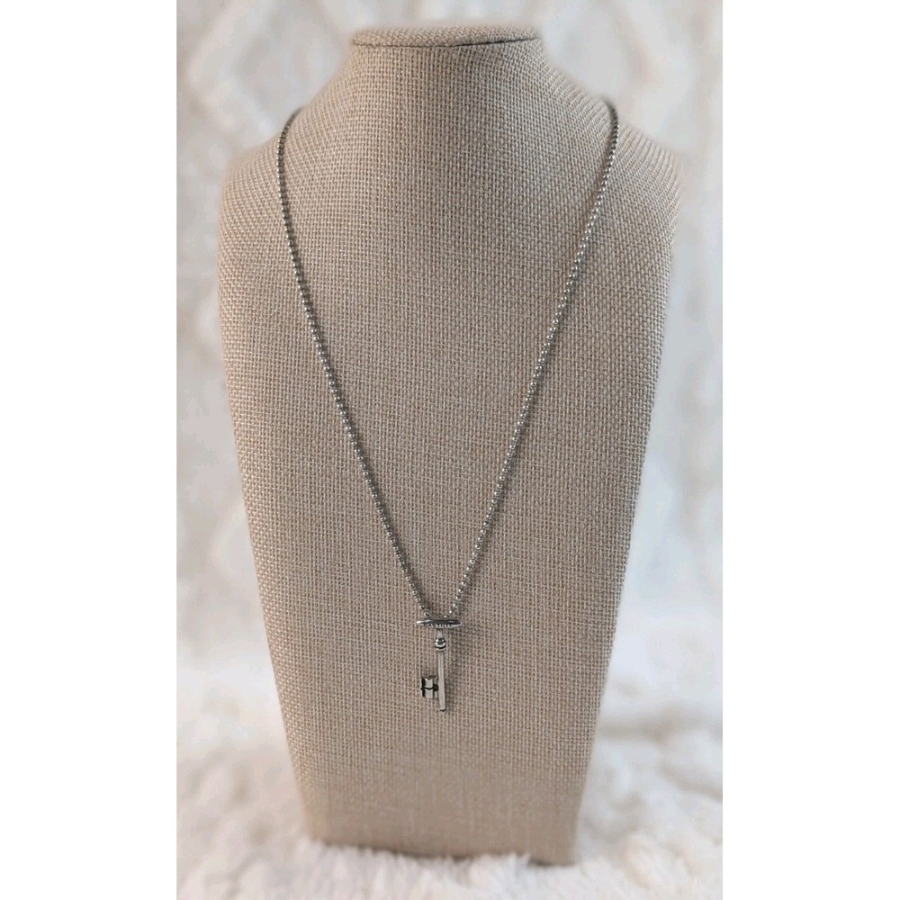 Bastille Sterling Silver 925 Key Pendant Necklace Designer French Minimalist